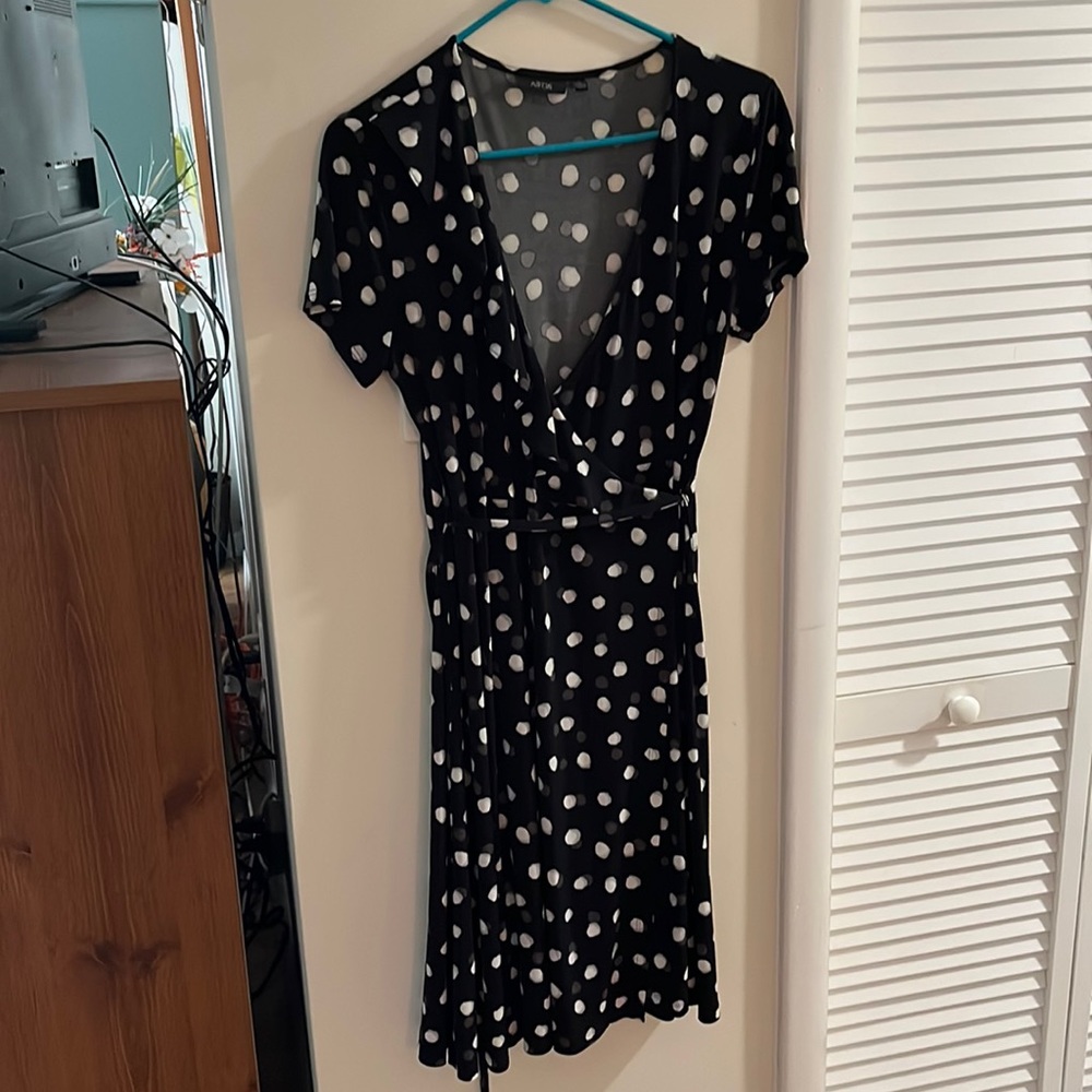 Polka Dot Wrap Dress size M